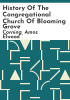 History_of_the_Congregational_Church_of_Blooming_Grove