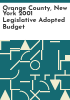 Orange_County__New_York_2001_legislative_adopted_budget