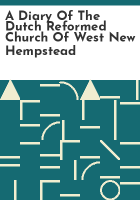 A_diary_of_the_Dutch_Reformed_Church_of_West_New_Hempstead