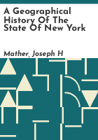 A_geographical_History_of_the_state_of_New_York