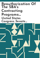 Reauthorization_of_the_SBA_s_contracting_programs