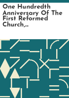 One_hundredth_anniversary_of_the_First_Reformed_Church__Walden__N_Y